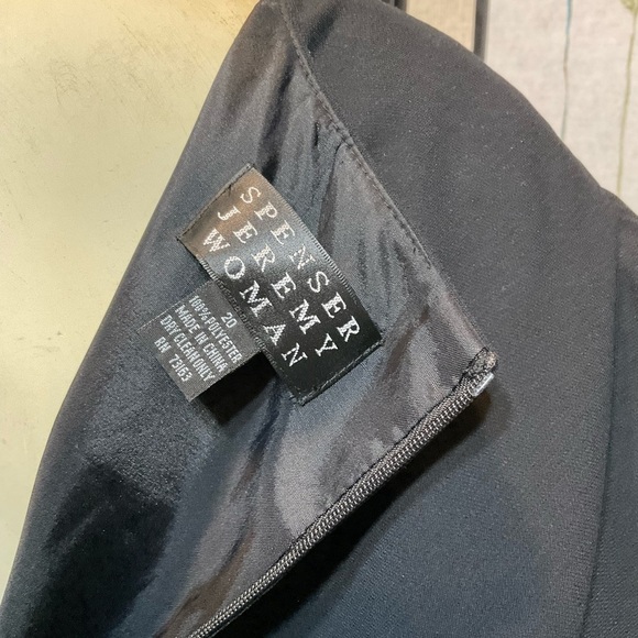 SPENCER Jeremy Black Dress with Rhinestone Embellishment Size 20 - Picture 8 of 8